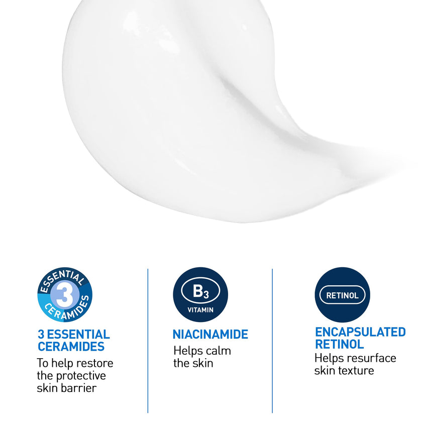 CeraVe Resurfacing Retinol Serum For Face with Niacinamide. Helps even Skin Tone & Smoothness, Post-Acne Marks & Pore Minimizer. Gentle, Fragrance-free, Non-Comedogenic, Safe for Sensitive Skin, 30ML 🍁 All In One Marketplace Canada