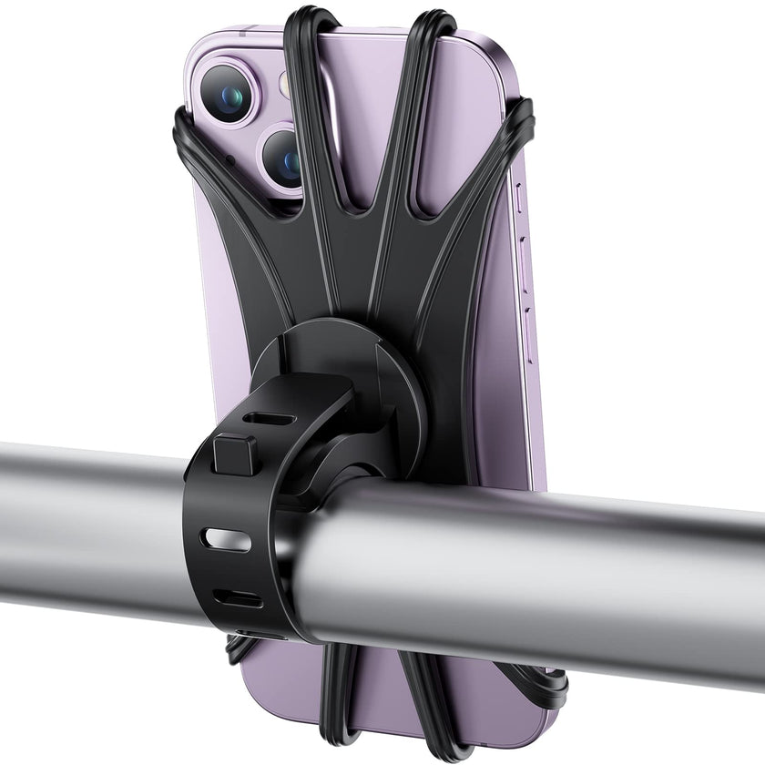 VUP Bike Phone Mount, Universal Bike Cell Phone Holder, 360° Rotatable, Silicone Bicycle Phone Mount Compatible with iPhone 17/16/15/14/13/Pro Max/Pro/mini, 4.0''~6.7'' Cellphones 🍁 All In One Marketplace Canada