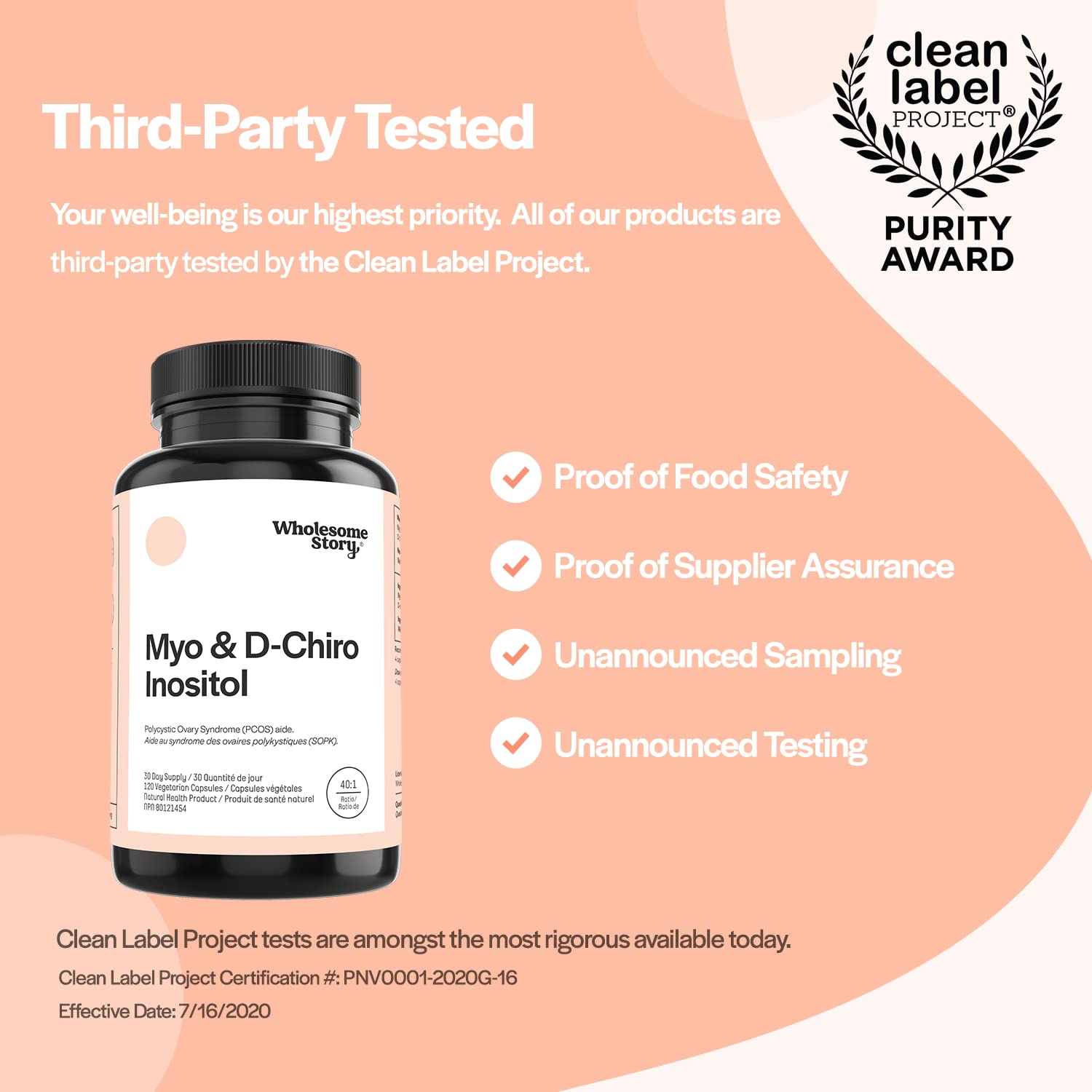 Myo-Inositol & D-Chiro Inositol Powder Capsule | Restore Ovarian Function and Promote Glucose Metabolism in Women with PCOS | 30-Day Supply | 120 Inositol PCOS Supplements for Women Caps 🍁 All In One Marketplace Canada