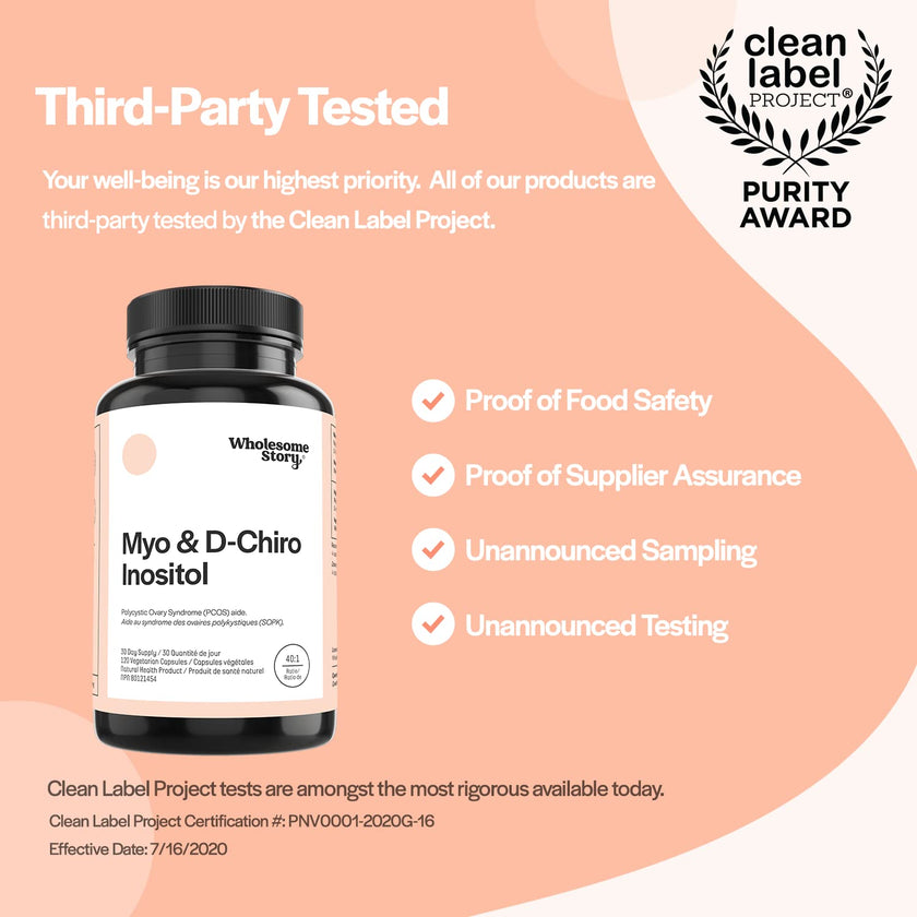 Myo-Inositol & D-Chiro Inositol Powder Capsule | Restore Ovarian Function and Promote Glucose Metabolism in Women with PCOS | 30-Day Supply | 120 Inositol PCOS Supplements for Women Caps 🍁 All In One Marketplace Canada