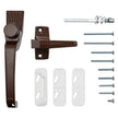 Ideal Security Model 910 Classic Push Button Handle with Latch for Storm Door and Screen Door, Brown 🍁 All In One Marketplace Canada