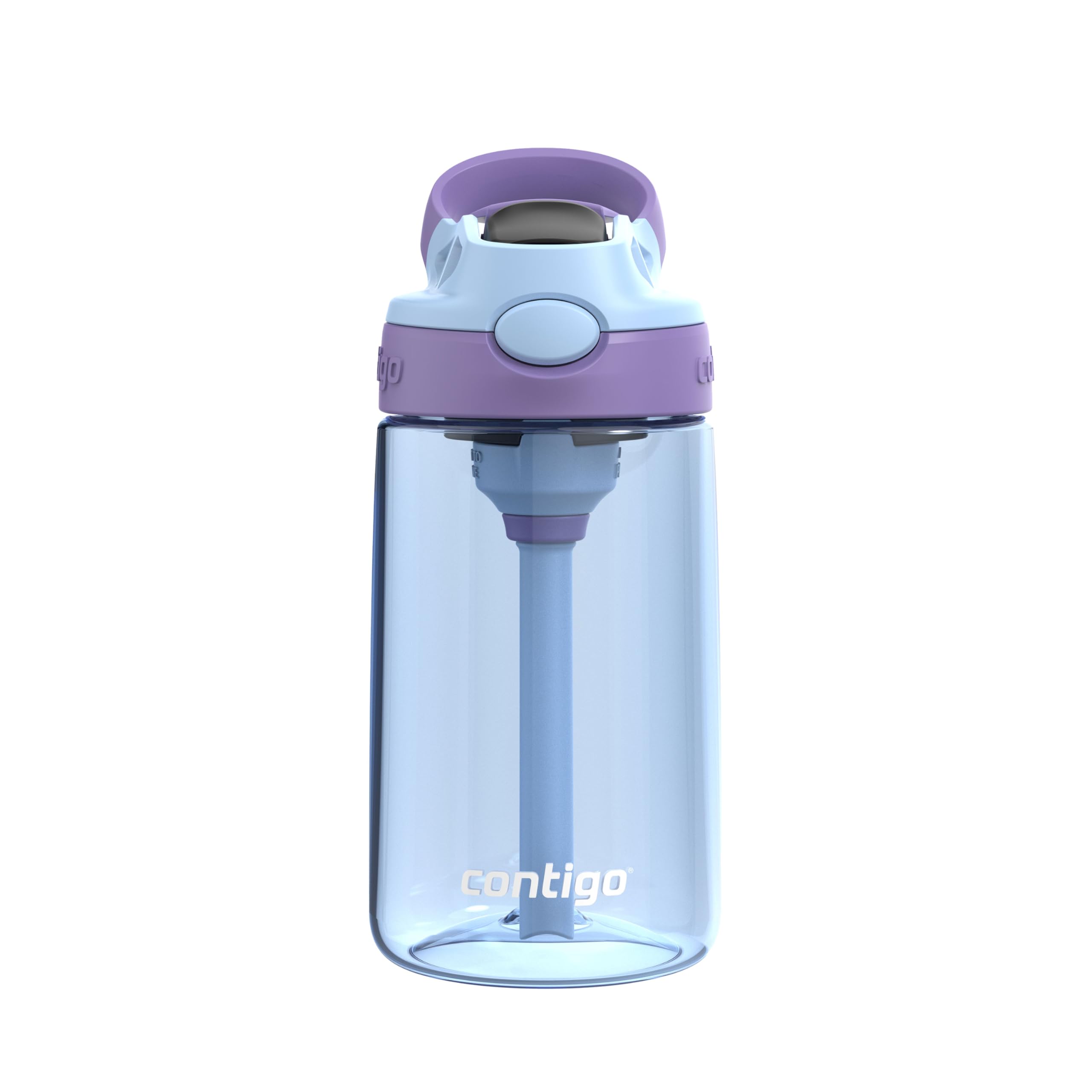 Contigo Kids Aubrey Straw Water Bottle with Leak-Proof Lid, BPA-Free Plastic, Dishwasher Safe, Periwinkle & Amethyst, 14 oz (414 mL) 🍁 All In One Marketplace Canada