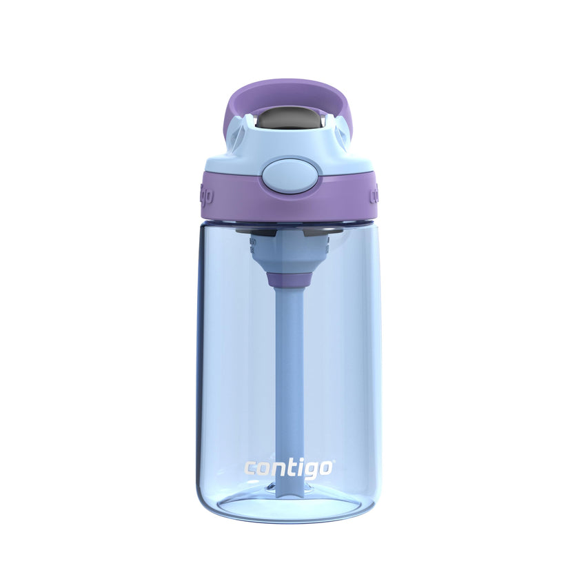 Contigo Kids Aubrey Straw Water Bottle with Leak-Proof Lid, BPA-Free Plastic, Dishwasher Safe, Periwinkle & Amethyst, 14 oz (414 mL) 🍁 All In One Marketplace Canada