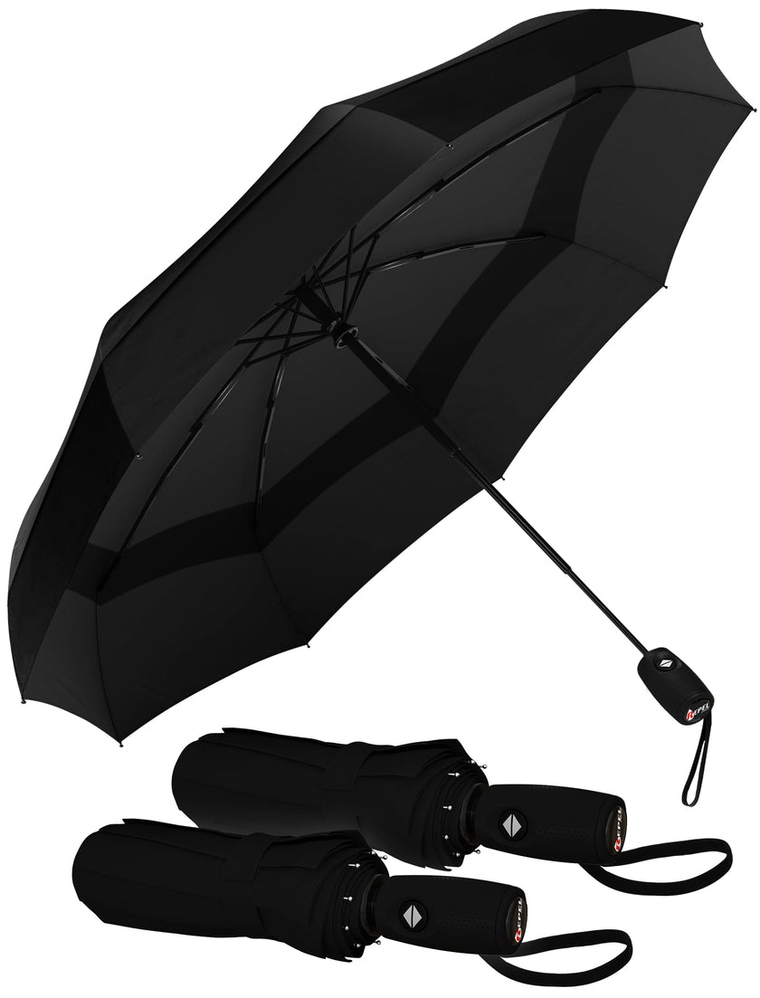 Repel Windproof Travel Umbrella - Compact & Withstands Winds up to 100MPH, Strongest Premium Auto Folding Umbrella for Rain and Sun - Durable, Light & Portable for Women & Men, Fits Backpack & Cars 🍁 All In One Marketplace Canada