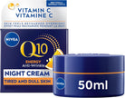 NIVEA Q10 Energy Anti-Wrinkle Night Face Cream, 50ml | Anti wrinkle face moisturizer with Vitamin C and E 🍁 All In One Marketplace Canada