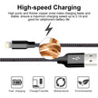 CUGUNU iPhone Charger, 5 Pack 3/3/6/6/10FT Apple MFi Certified USB Lightning Cable Nylon Braided Fast Charging Cord Compatible for iPhone 14/13/12/11/X/Max/8/7/6/5/SE/Plus/iPad - Black 🍁 All In One Marketplace Canada