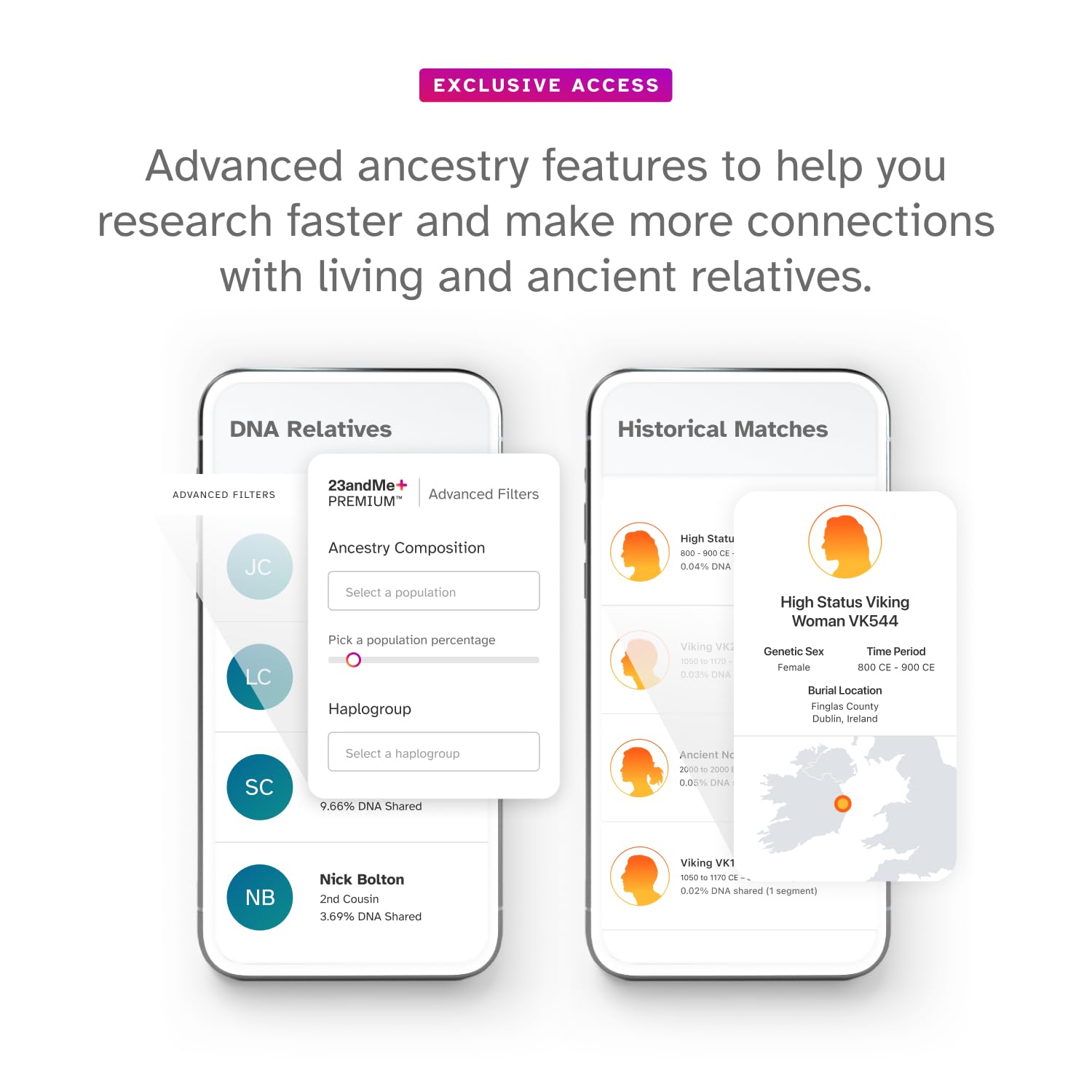 23andMe+ Premium Advanced Ancestry & Health - DNA Test Kit, Personal Genetic Insights, Plus 1-Year Access to Exclusive Health & Ancestry Reports, DNA Kit (Before You Buy See Important Test Info Below) 🍁 All In One Marketplace Canada