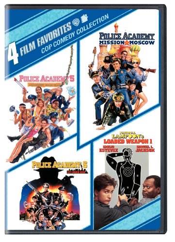 4 Film Favorites: Cop Comedy Collection (Police Academy 5: Assignment Miami Beach / Police Academy 6: City Under Siege / Police Academy: Mission To Moscow / National Lampoon's Loaded Weapon 1) - DVD