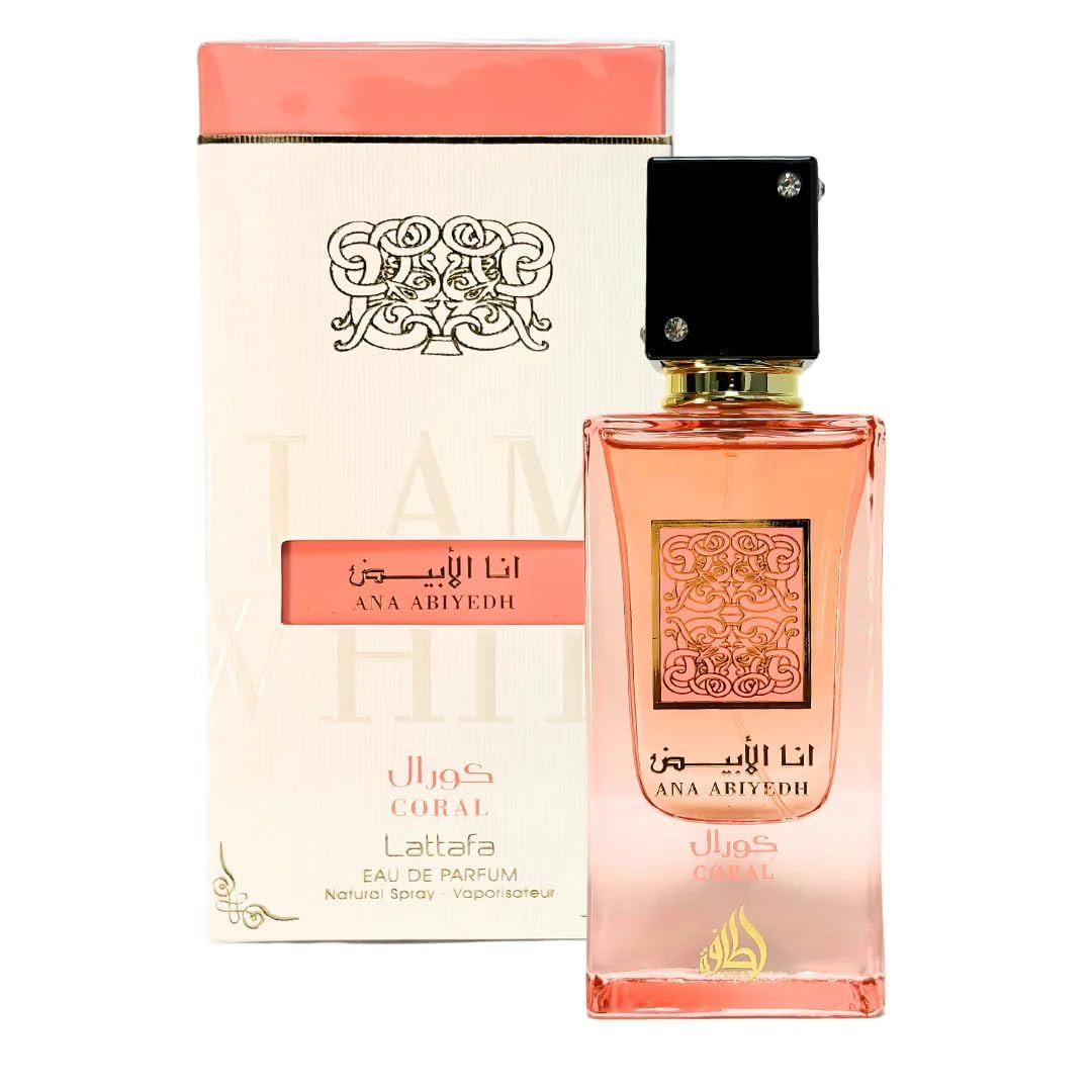 Lattafa Ana Abiyedh Coral for Unisex Eau de Parfum Spray, 2.0 Ounce / 60 ml 🍁 All In One Marketplace Canada