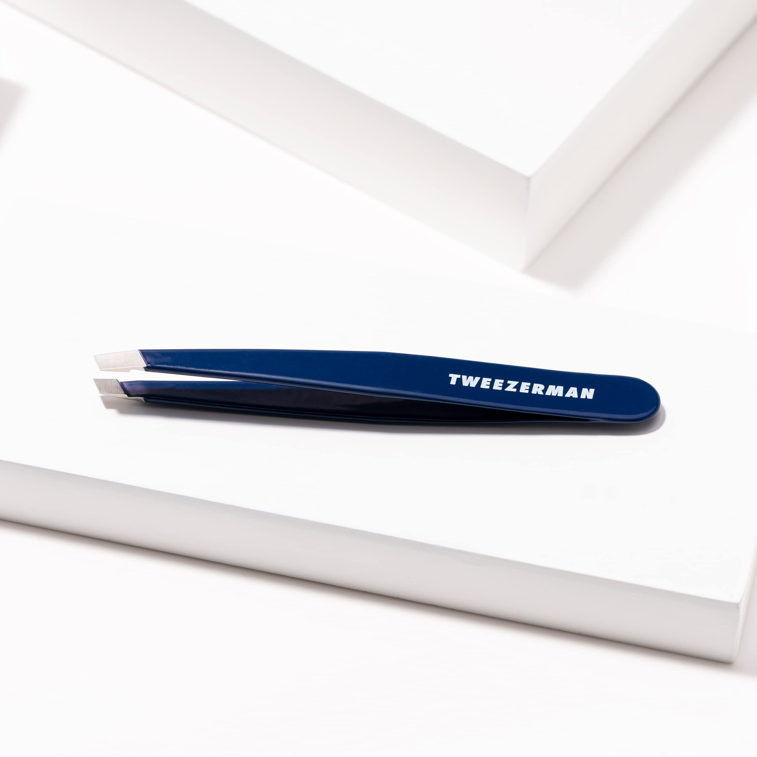 Tweezerman Exclusive Evening Blue Slant Tweezer - Hair Removal Tweezers, Stainless Steel 🍁 All In One Marketplace Canada