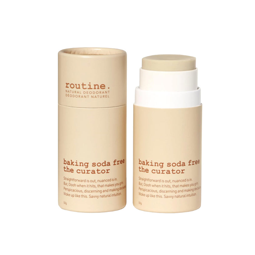 Routine Natural Deodorant|The Curator: Eucalyptus, Geranium, Black Spruce & Cocoa|Sensitive Skin Formula, Aluminum Free, Natural Deodorant for Women & Men, Deodorant Stick, 50 grams 🍁 All In One Marketplace Canada