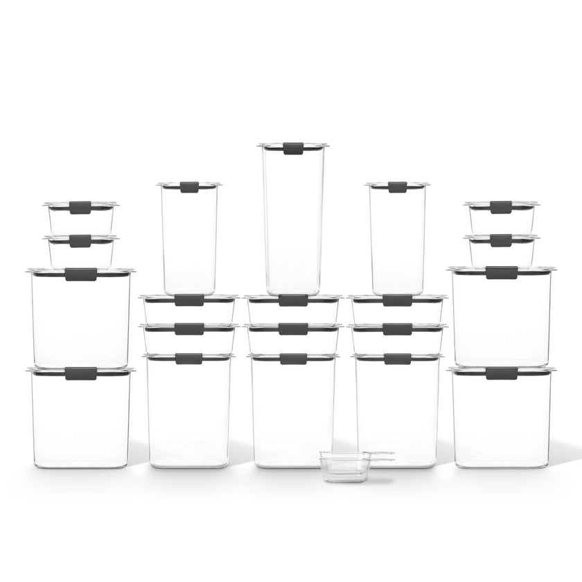 Rubbermaid Brilliance Pantry Containers, Airtight Food Storage Containers with Lids, BPA-Free, Set of 20 with 2 Scoops (42 Pieces Total) - Perfect for Kitchen and Pantry Organization 🍁 All In One Marketplace Canada