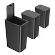 3 Pack 10 Liter Bathroom Trash Can with lid, 2.6 Gallon Kitchen Trash Can,Small Garbage Can Slim Compost Bin Waste Basket for Bathroom,Kitchen,Bedroom,Living Room,Office,Laundry - Black 🍁 All In One Marketplace Canada