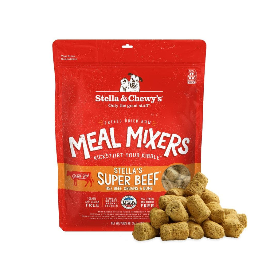 Stella & Chewy’s Freeze Dried Raw Super Beef Meal Mixer – Dog Food Topper for Small & Large Breeds – Grain Free, Protein Rich Recipe – 992g Bag 🍁 All In One Marketplace Canada