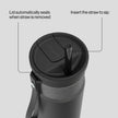 Contigo SnapSeal 24 oz Water Bottle w/Carry Strap & Reusable Straw | Vacuum-Insulated Stainless Steel for Hot & Cold Drinks | Spill-Proof Lid | BPA & Lead-Free | Dishwasher Safe 🍁 All In One Marketplace Canada