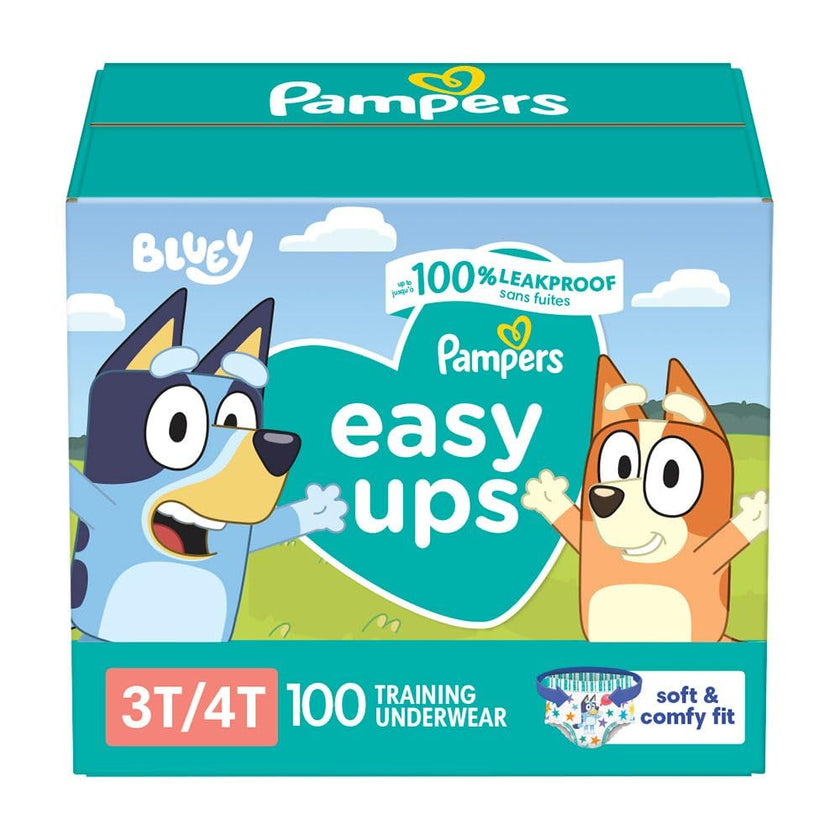 Pampers, Easy Ups Training Underwear Boys Size 3T/4T, 100 Count 🍁 All In One Marketplace Canada