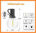 Outdoor G40 Lamp String Waterproof Globe Festival Led String Lights
