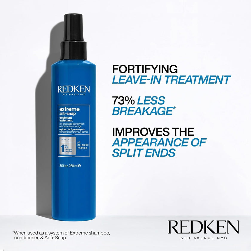 REDKEN Anti-Breakage Leave-In Treatment, Conditioner For Dry, Damaged Hair, Fortifies and Helps Reduce Breakage, Infused With Proteins, Extreme Anti-Snap, 250 ml 🍁 All In One Marketplace Canada