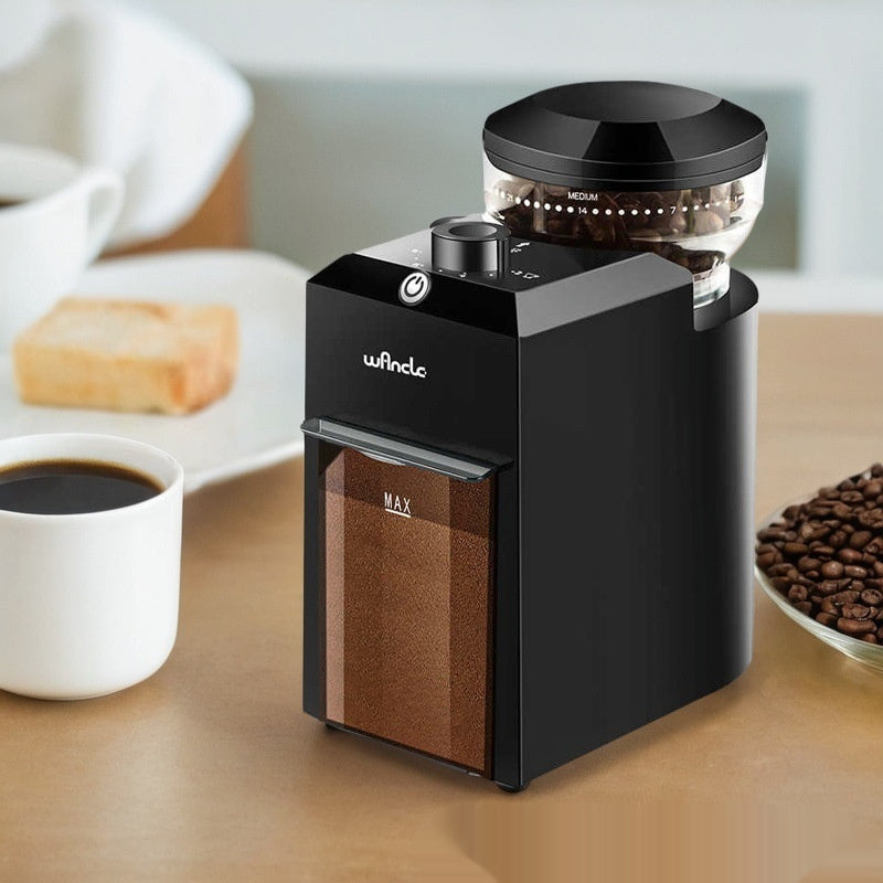 Electric Coffee Bean Grinder, Black, C2 Model, UK/US/EU Plug Options