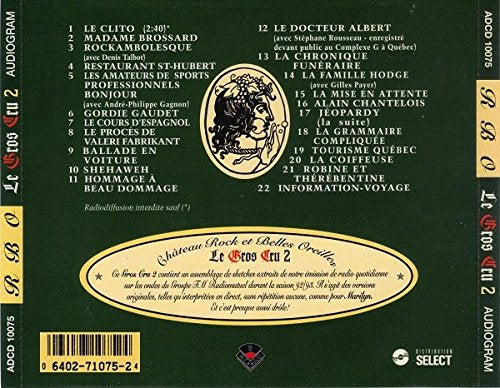 Rock et belles oreilles / Le Gros Cru 2 - CD (Used)