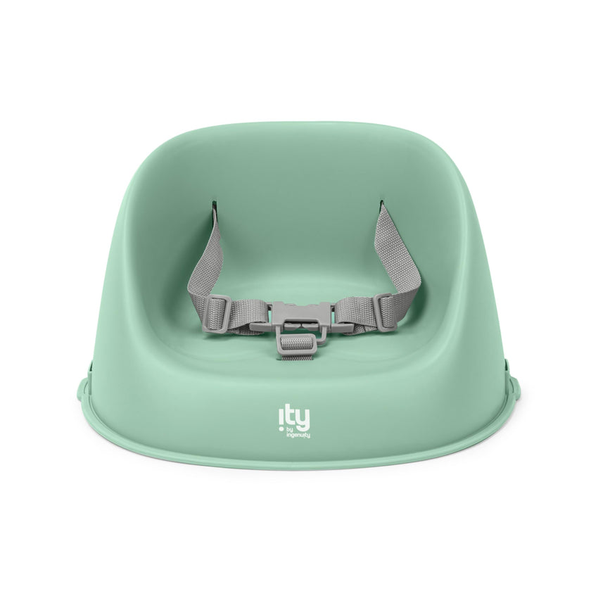 Ingenuity: ity by Ingenuity My Spot Easy-Clean Baby Booster Feeding Chair, 3-Point Harness, Washable Removable Straps - Green 🍁 All In One Marketplace Canada