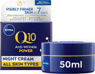 NIVEA Q10 Anti-Wrinkle Moisture Replenishment Night Cream for Face, Anti Wrinkle Firming Cream, Q10 and Argan Oil, Face Moisturizer for Dry to Very Dry Skin, Visibly Reduces the Look of Wrinkles, 50mL 🍁 All In One Marketplace Canada
