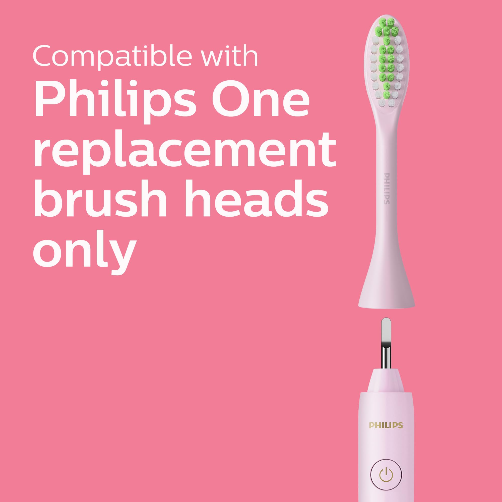 Philips One by Sonicare Battery Electric Toothbrush, Pink, HY1100/06 🍁 All In One Marketplace Canada