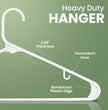 Utopia Home Plastic Hanger, 50 Pack, White Clothes Hangers with Hooks, Durable Heavy Duty Coat Hangers for Shirts, Pants, Skirts, Jackets, Blouses, Dresses, and Everyday Closet Organization 🍁 All In One Marketplace Canada
