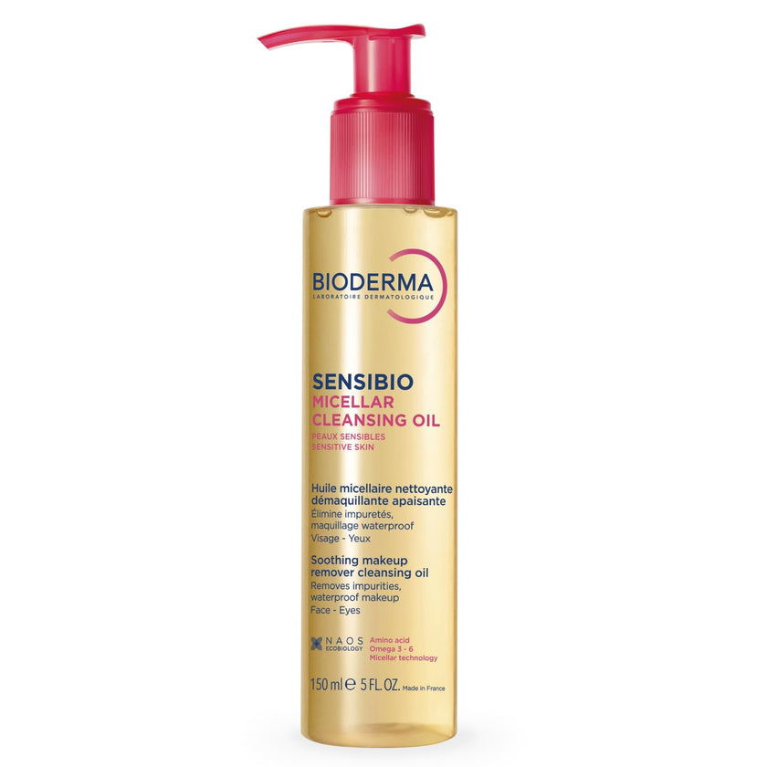 Bioderma Sensibio Micellar Cleansing Oil, 1st Ecobiological Micellar Formula Gentle Face Cleanser, Cleanses, Soothes & Nourishes Skin, Oil-to-Milk Texture, Fragrance-Free, Gentle on Skin 🍁 All In One Marketplace Canada