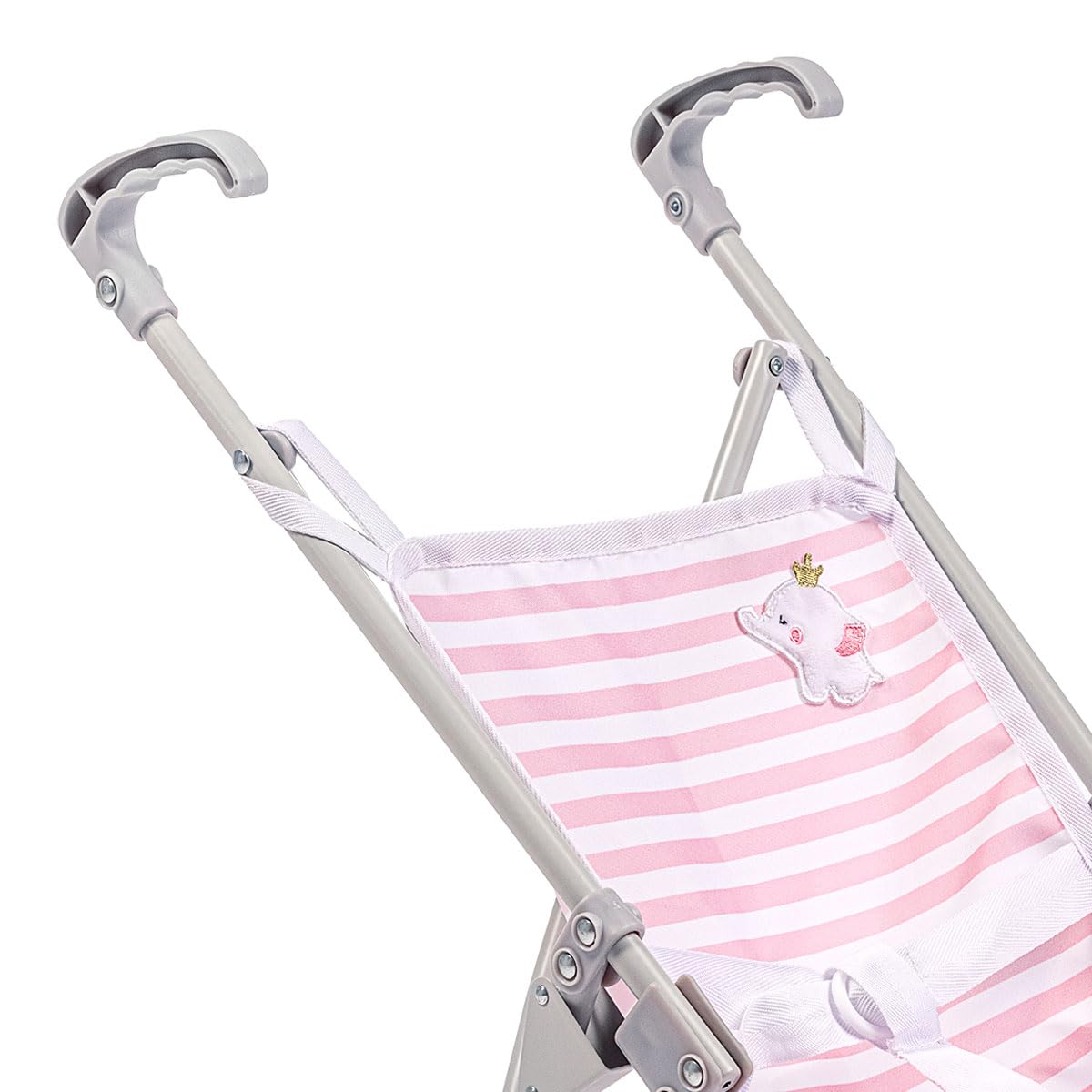JC Toys | Berenguer Boutique | Single Umbrella Baby Doll Stroller | Elephant Theme | Pink | Ages 2 + 🍁 All In One Marketplace Canada
