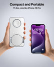 EXW Foldable 3 in 1 Wireless Charging Station for iPhone and Apple Watch,Compatible with Magsafe Charger Stand,Travel Bedside Fast Wireless Charger for iPhone 17e 17 Air 16 15 14 13 12 Series, Airpods 🍁 All In One Marketplace Canada