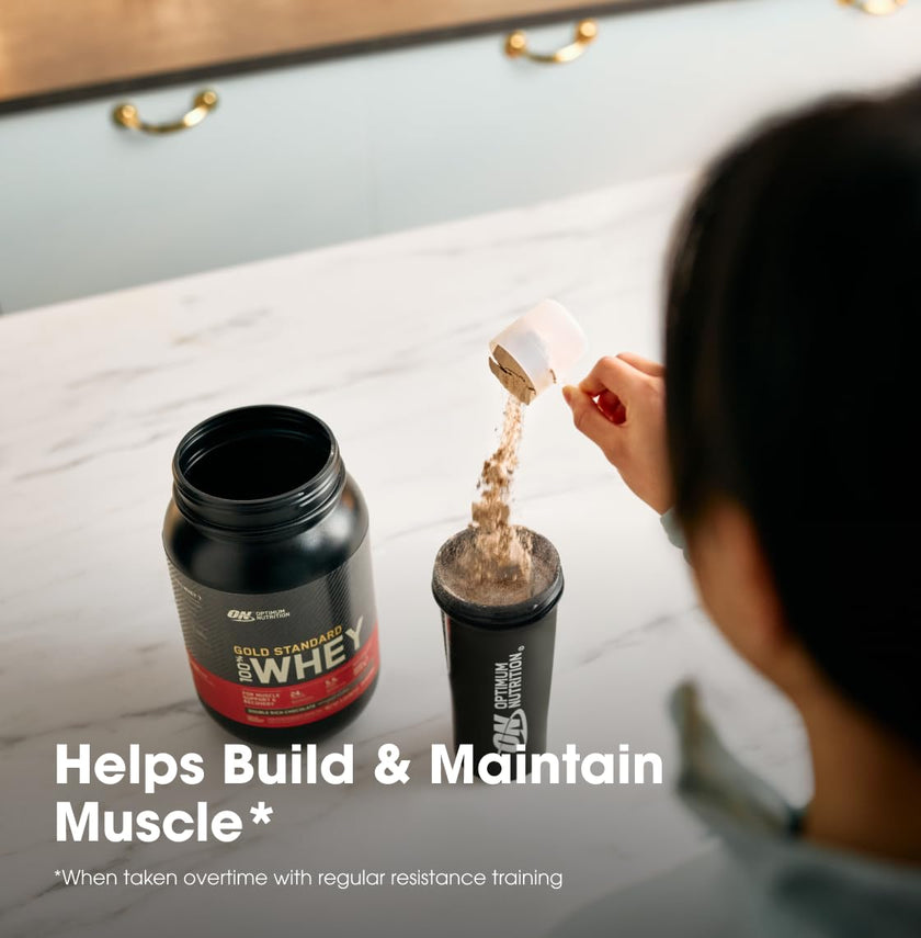 Optimum Nutrition Gold Standard 100% Whey Protein Powder, 670g - Vanilla Ice Cream - 22 servings (packaging may vary) 🍁 All In One Marketplace Canada