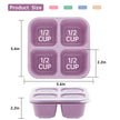 Luriseminger 5 Pack Bento Lunch Box,4 Compartment Snack Containers,Divided Snack Box,Meal Prep Lunch Containers FOR Kids/Toddle/Adults,Food Storage Containers for School, Work and Travel 🍁 All In One Marketplace Canada