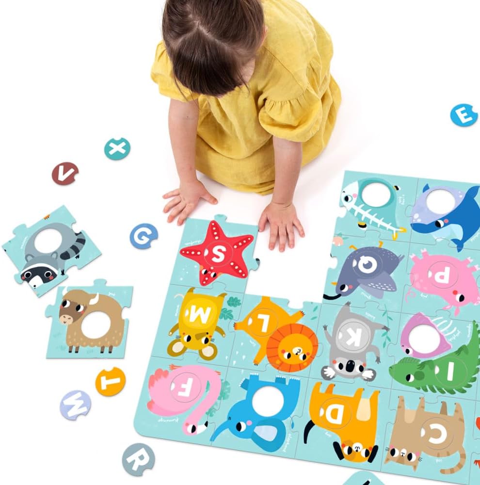 BANANA PANDA - Suuuper Size Alphabet Match Floor Puzzle (50 Large Pieces)