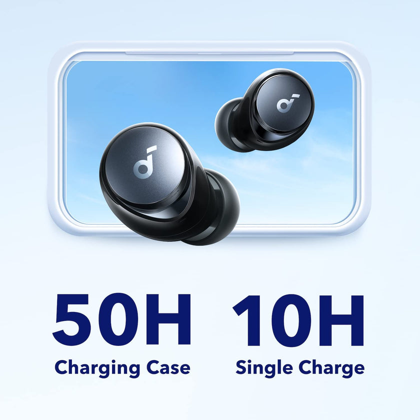 soundcore by Anker Space A40 Auto-Adjustable Active Noise Cancelling Wireless Earbuds, Reduce Noise by Up to 98%, 50H Playtime, Hi-Res Sound, Comfortable Fit, App Customization, Wireless Charge 🍁 All In One Marketplace Canada