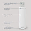 Diaper Genie Platinum Diaper Pail, White - Made in Durable Stainless Steel and Includes 1 Easy Roll Refill with 18 Bags 🍁 All In One Marketplace Canada