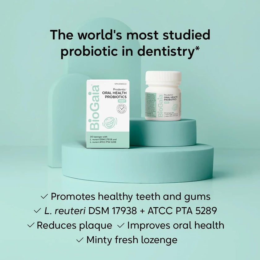 Prodentis Mint | Dental Oral Probiotic Lozenges | for Adults | Clinically Proven Dental Probiotics | Promotes Good Oral Health & Gut Health Too | 30 Mint-Flavored Lozenges 🍁 All In One Marketplace Canada