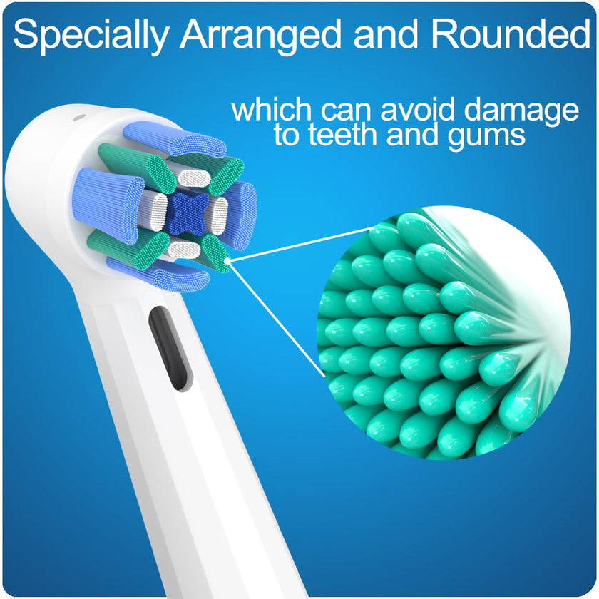 8 Pack Replacement Toothbrush Heads Compatible with Oral B iO, Brush Heads for Oral-B iO 2/3/4/5/6/7/8/9/10/7G Series, with Covers, White 🍁 All In One Marketplace Canada
