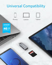 Anker SD Card Reader, 2-in-1 USB C Memory Card Reader for Digital Camera SD Card Viewer with Dual Slot for SDXC, SDHC, SD, MMC, RS-MMC, Micro SDXC,MicroSD, Micro SDHC Card, and UHS-I Cards 🍁 All In One Marketplace Canada