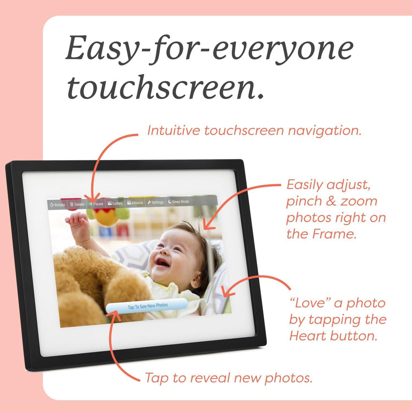 Skylight Frame – WiFi Digital Picture Frame Customer Support, Touch Screen Digital Photo Frame with Easy Setup, Photo Gifts for Parents and Grandparents - 10 Inch Black 🍁 All In One Marketplace Canada