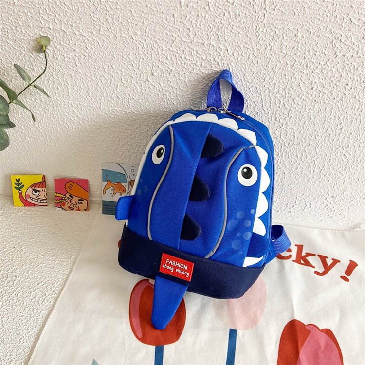 Children's Dinosaur Oxford Backpack – Waterproof Kids School Bag | Dark Blue, Green, Red, Navy & Sky Blue