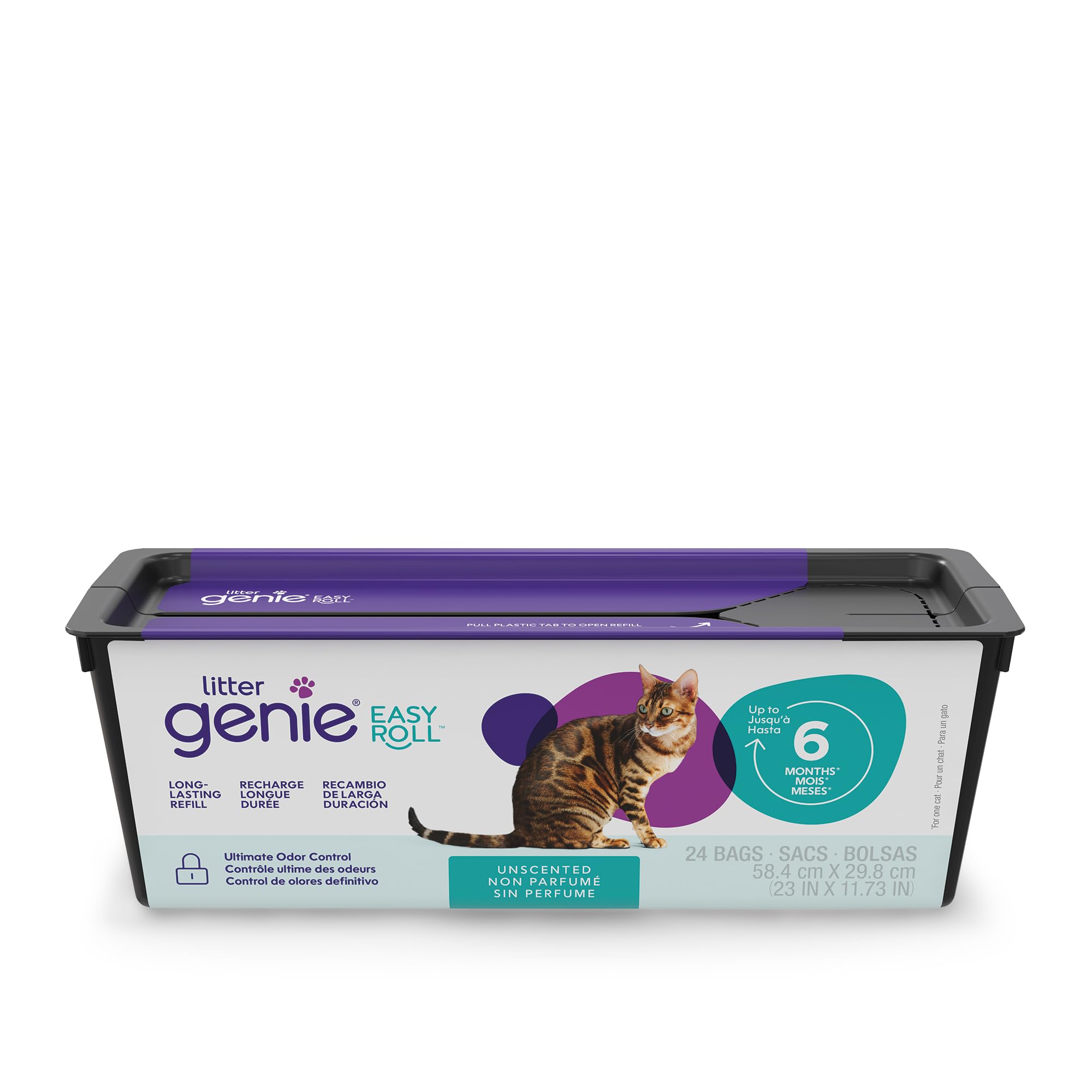 Litter Genie Easy Roll Refill - Up to 6 Months of Supply – Compatible only with The Litter Genie Easy Roll Pail. Long Lasting cat Litter Bags Refill 🍁 All In One Marketplace Canada