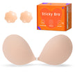 GKHWON Adhesive Bra Strapless Backless Invisible Push Up Sticky Bra with Silicone Nipple Covers Reusable Beige B 🍁 All In One Marketplace Canada
