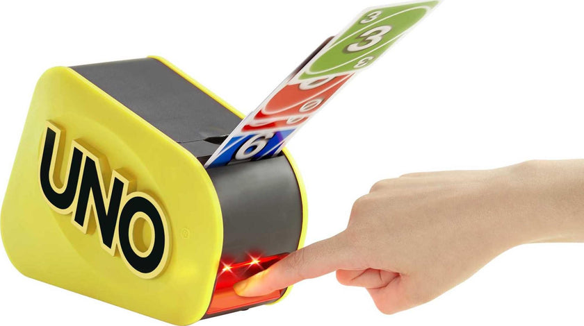 Mattel Games UNO Attack Mega Hit Card Game with Random-Action Launcher with Lights & Sounds & 112 Cards, Kid, Teen & Adult Game Night Ages 7 Years & Older 🍁 All In One Marketplace Canada