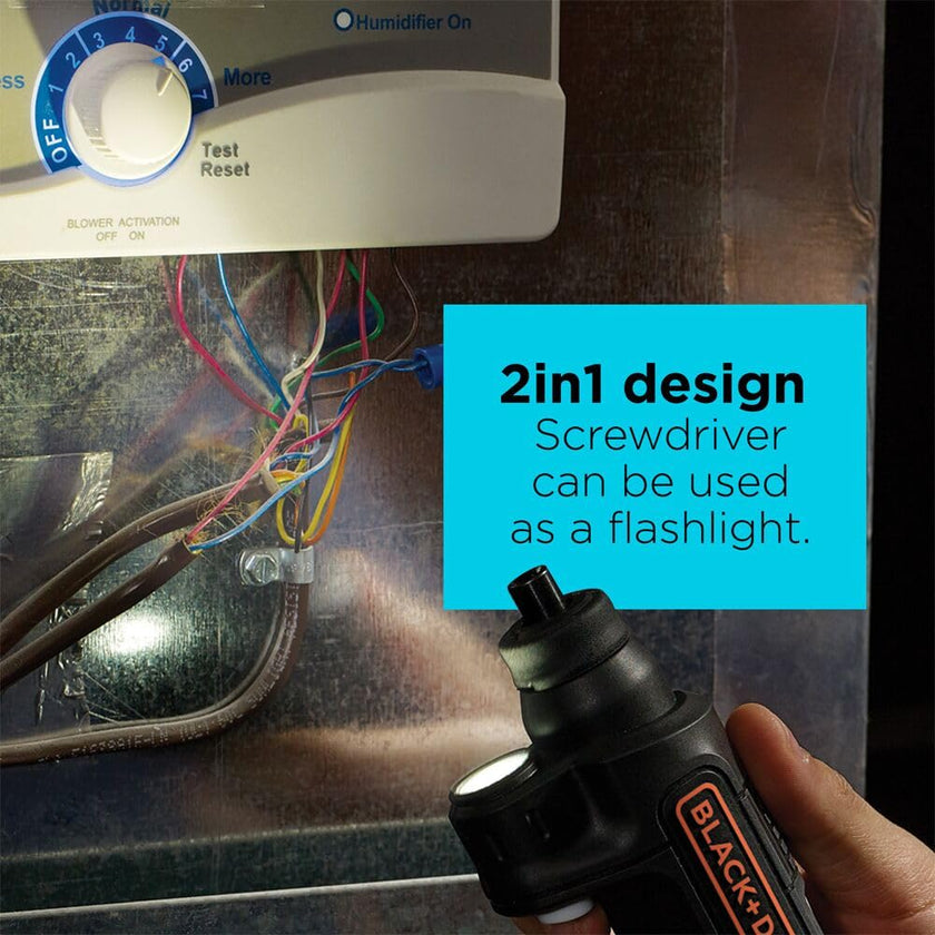 BLACK+DECKER 4V MAX* Cordless Screwdriver with LED Light (BDCSFL20C) 🍁 All In One Marketplace Canada