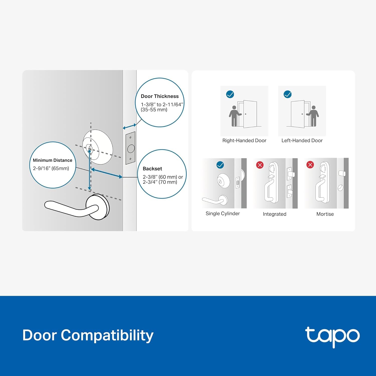 Tapo Smart Door Lock, Deadbolt | Keyless Entry, Fingerprint Recognition, Touchscreen Keypad & in-App Monitoring with Scheduled Access | 1-Year Rechargeable Battery | BHMA Grade 2 | Tapo DL110 🍁 All In One Marketplace Canada