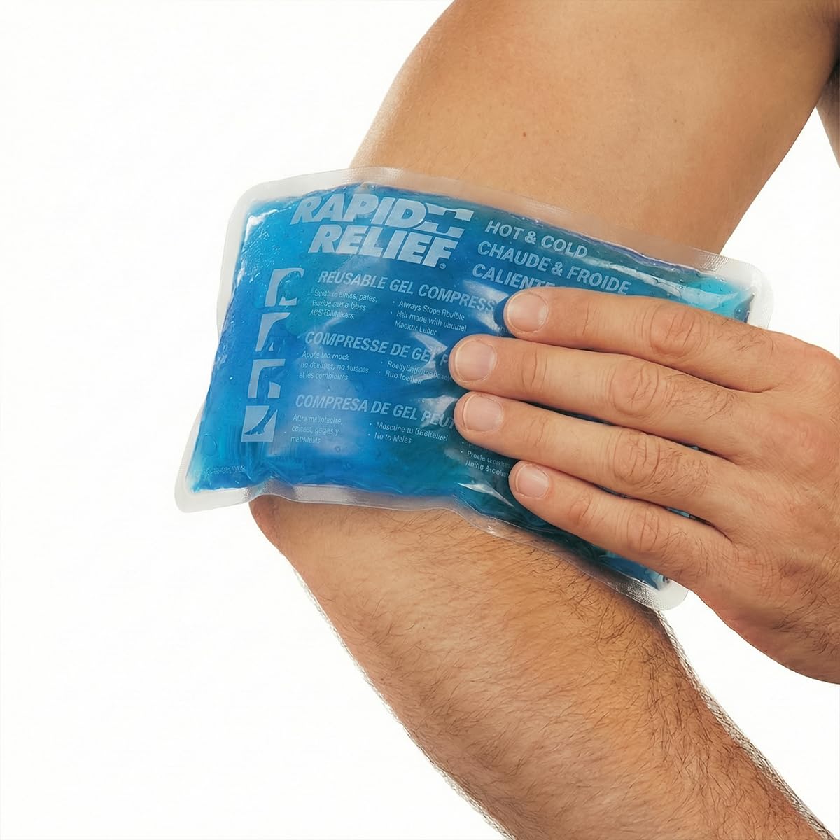 Rapid Relief Ice Pack for Injuries Reusable – Medium Ice Pack or Heat Pack with Gel That Stays Flexible When Frozen, Cold Therapy for Knee, Elbow and Muscle Aches, 5 x 9 Inch, 1 Count 🍁 All In One Marketplace Canada
