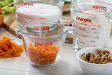 Pyrex 3 Piece Glass Measuring Cup Set, Includes 1-Cup, 2-Cup, and 4-Cup Tempered Glass Liquid Measuring Cups, Dishwasher, Freezer, Microwave, and Preheated Oven Safe, Essential Kitchen Tools 🍁 All In One Marketplace Canada