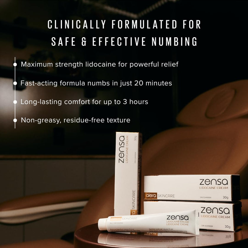 Zensa Tattoo Numbing Cream 5% Lidocaine, Safe on Broken Skin | Fast-Acting Pain Relief for Tattoos, Microneedling, Waxing, Injections | Vegan, Steroid-Free, Professional-Grade | Best Tattoo Numbing Cream 1 Oz (DIN 02449684) 🍁 All In One Marketplace Canada