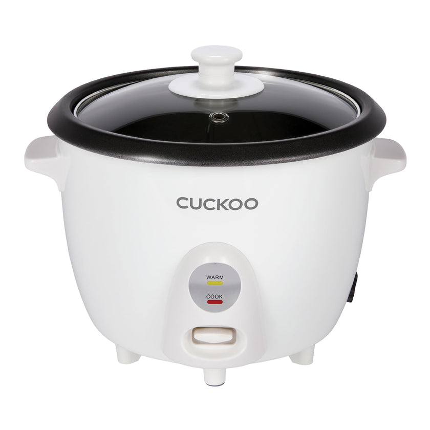 CUCKOO One Touch Rice Cooker 6-Cup (Uncooked) / 12-Cup (Cooked), Small Rice Cooker & Warmer with Steamer Tray, Versatile Grain Cooker, Soup Maker, Auto Keep Warm, White (CR-0601C) 🍁 All In One Marketplace Canada